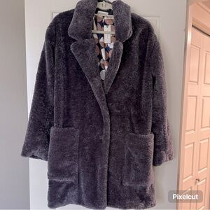 Anthropologie Lisanne Faux Fur Coat, NWT